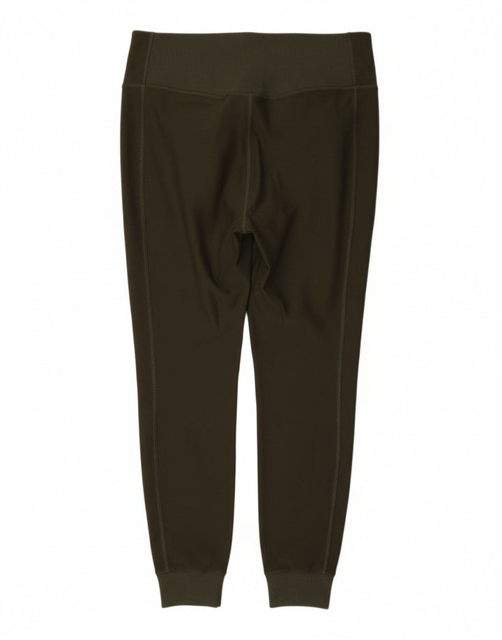 Nike Damen Dri Fit Leggings UK 14 Large Khaki Polyester