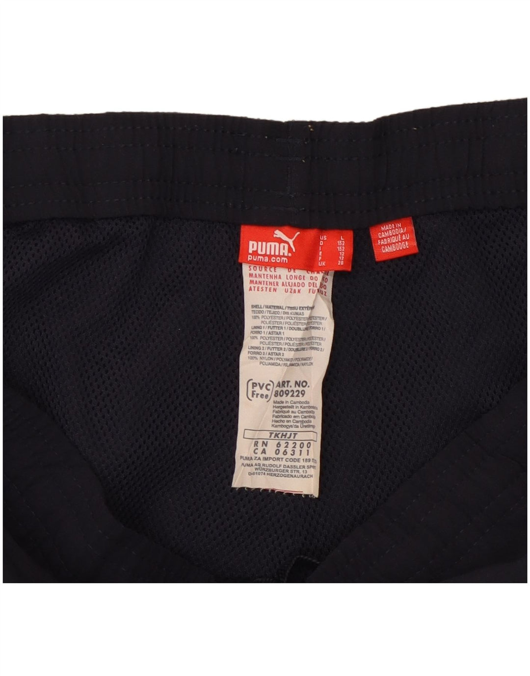 PUMA Jungen Grafik-Trainingshose, 11–12 Jahre, Marineblau, Polyester