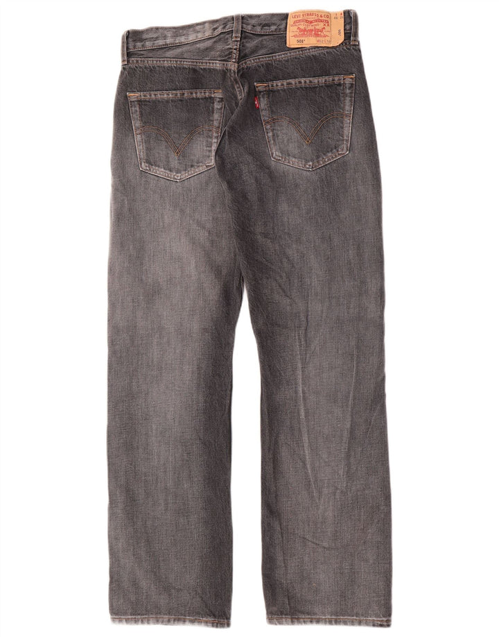 Levi's Herren 501 Straight Jeans W32 L30 Graue Baumwolle