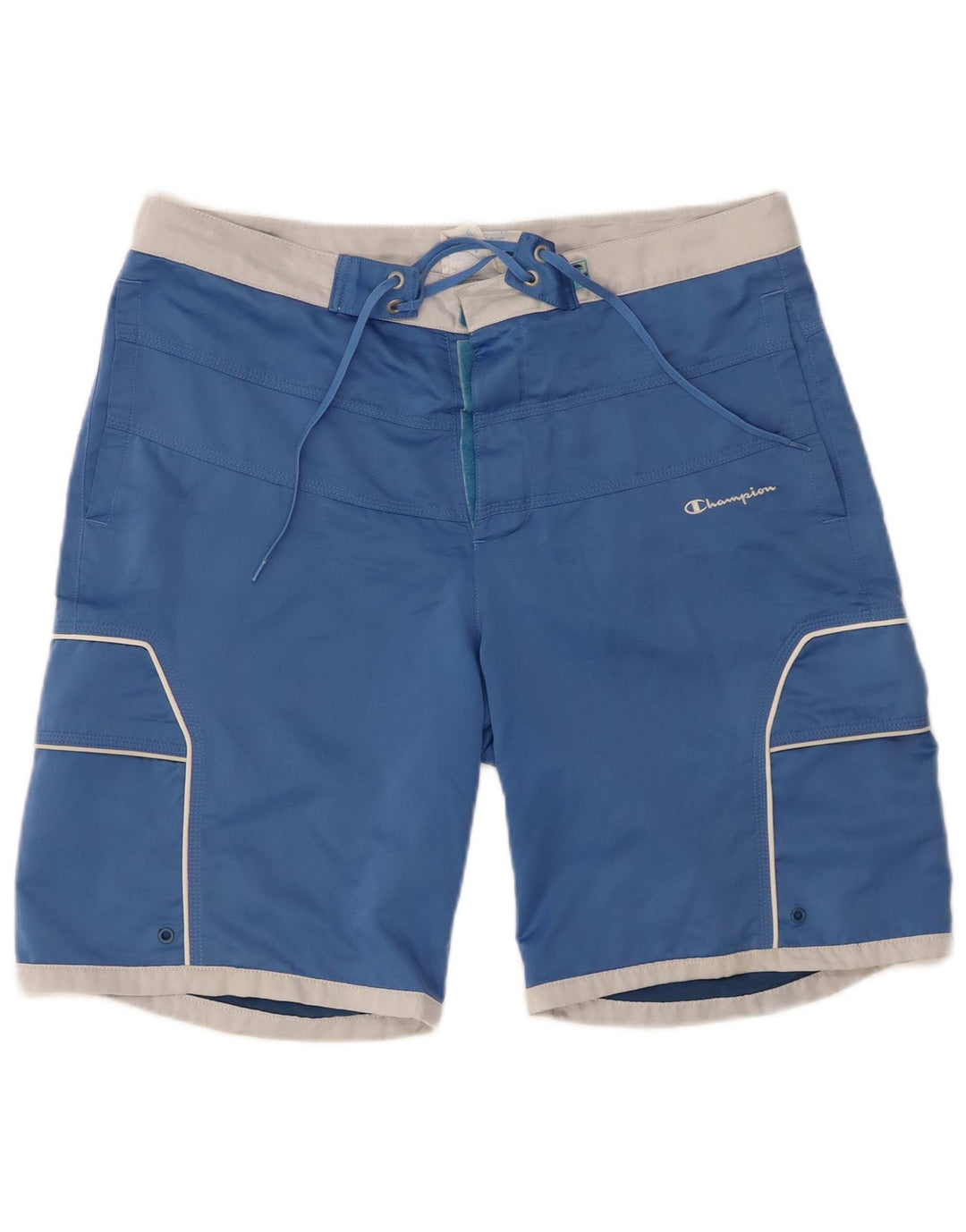 CHAMPION Herren-Badeshorts, groß, blau, Polyester