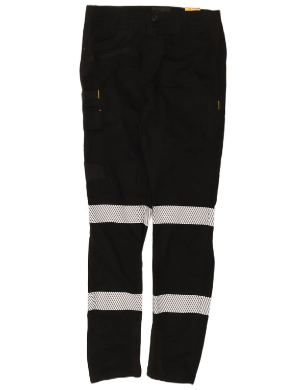 CAT Gerade Herren-Cargohose W30 L32 Schwarze Colourblock-Baumwolle