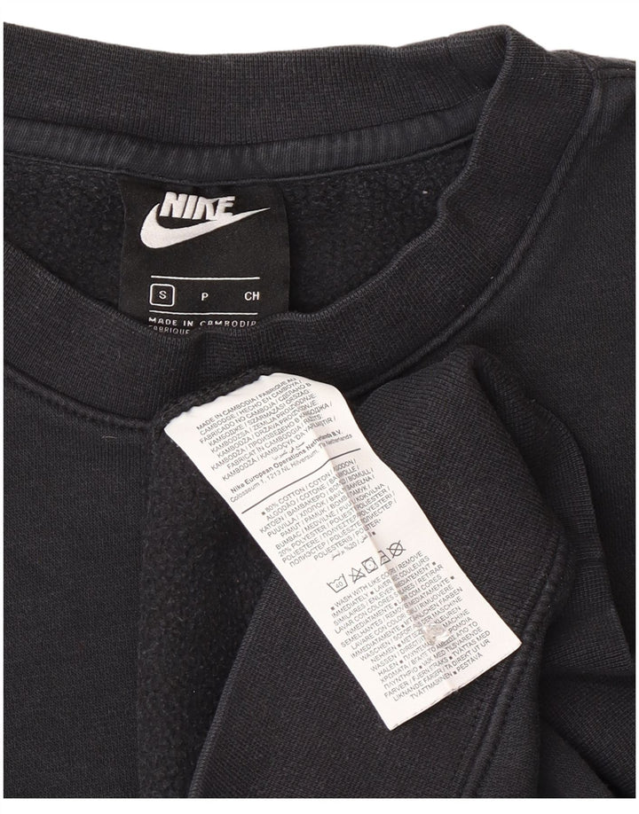 Nike Herren Sweatshirt Pullover Small Schwarz Baumwolle
