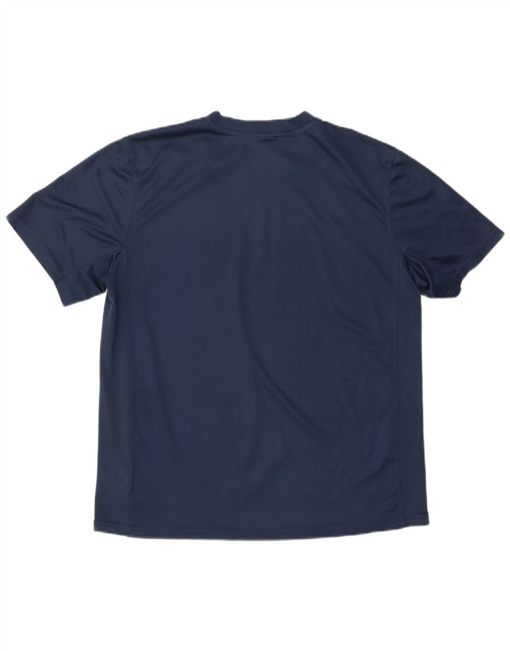 Nike Herren Dri Fit T-Shirt Top XL Marineblau Polyester