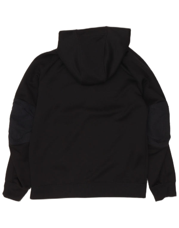 Nike Jungen-Kapuzenpullover mit Reißverschluss, 10–11 Jahre, mittelgroßes schwarzes Polyester