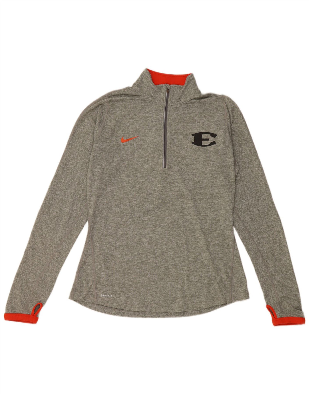 NIKE Damen Dri Fit Pullover-Trainingsanzugoberteil, UK 12, Mittelgrau gefleckt