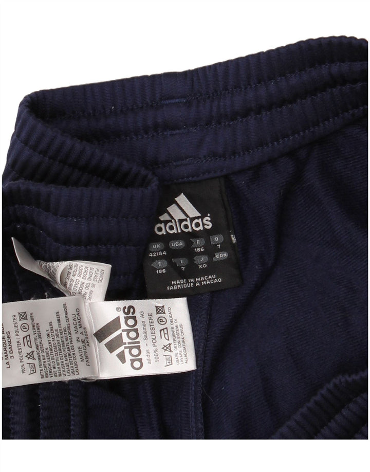 ADIDAS Herren-Trainingshose, Größe 42/44, groß, marineblau, Polyester