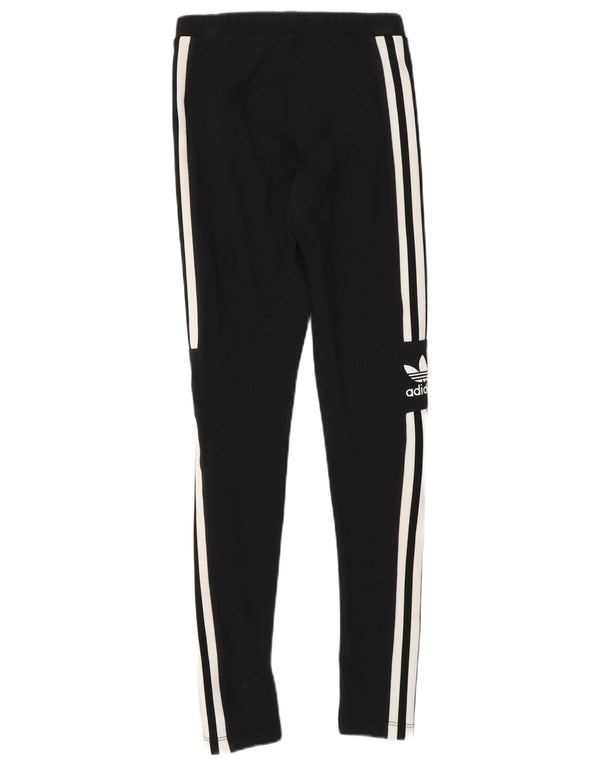 Adidas Damen Graphic Leggings UK 4 XS Schwarz Baumwolle