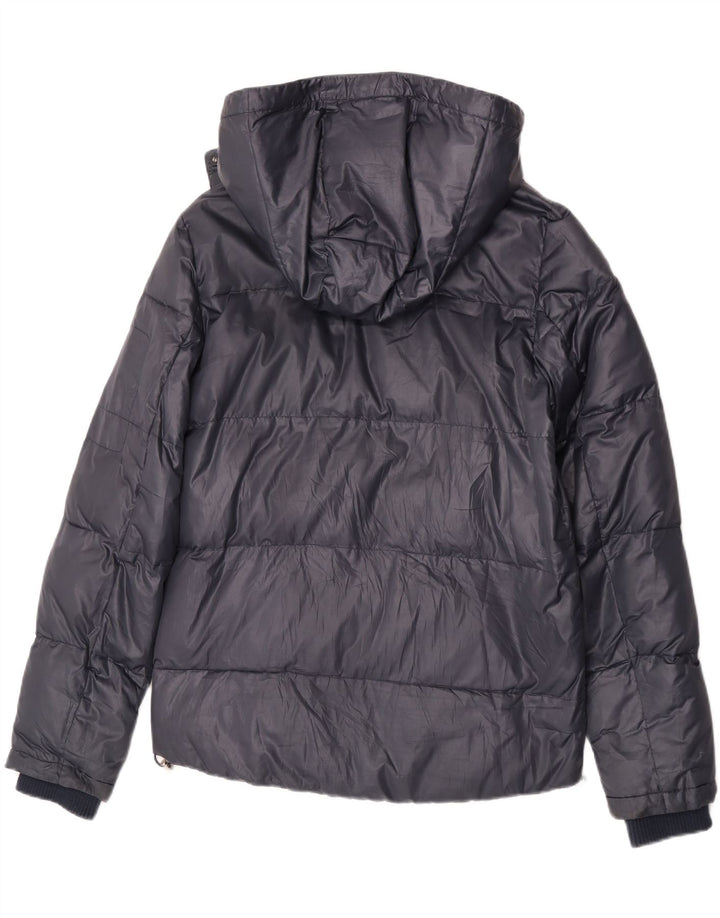 Lee Wattierte Herrenjacke mit Kapuze, UK 36, Größe S, Marineblau, Polyester