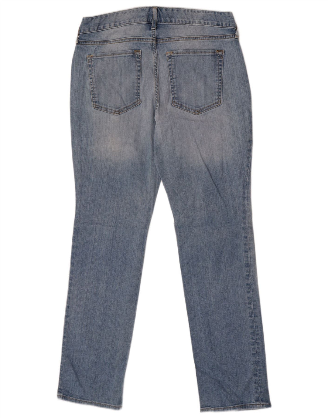 Eddie Bauer Damen Curvy Straight Jeans US 6 Medium W28 L29 Blaue Baumwolle