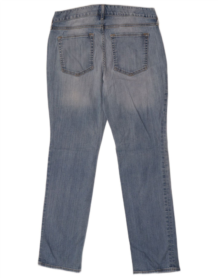 Eddie Bauer Damen Curvy Straight Jeans US 6 Medium W28 L29 Blaue Baumwolle