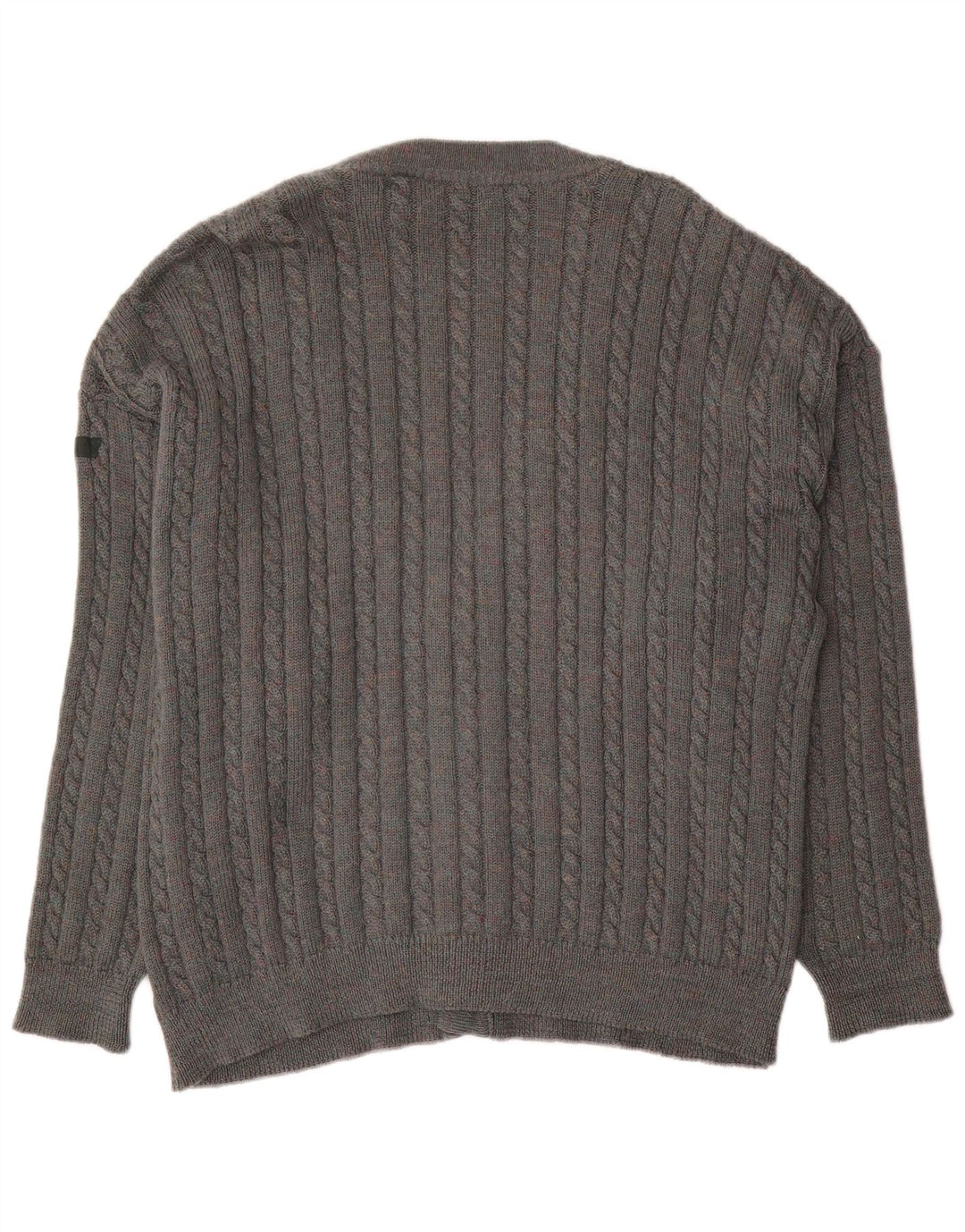 Vintage Herren Cardigan Pullover XL Grau