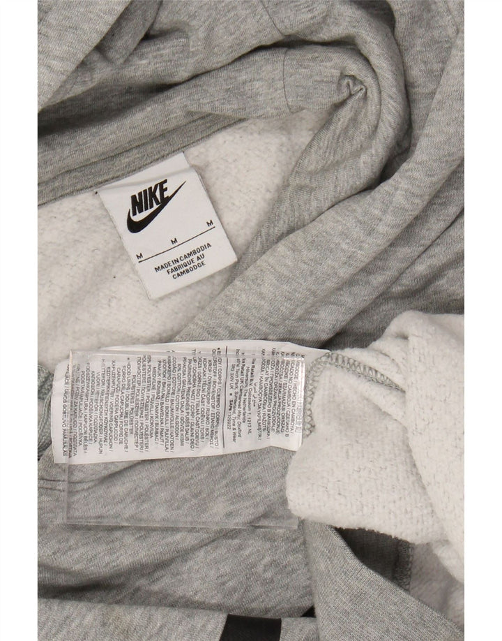 Nike Herren-Kapuzenpullover mit Grafik, mittelgrau gefleckte Baumwolle