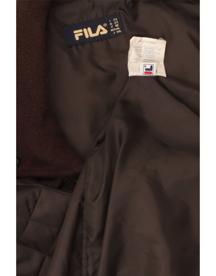 FILA Herren Steppjacke IT 52 2XL Braun Polyamid