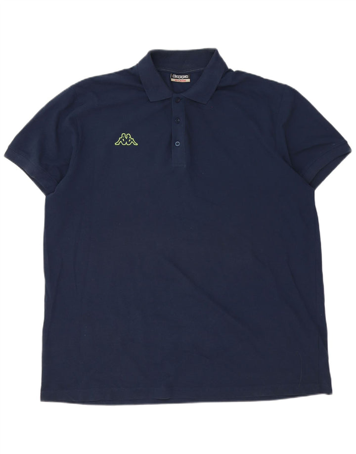 Kappa Herren Poloshirt 2XL Marineblau Baumwolle