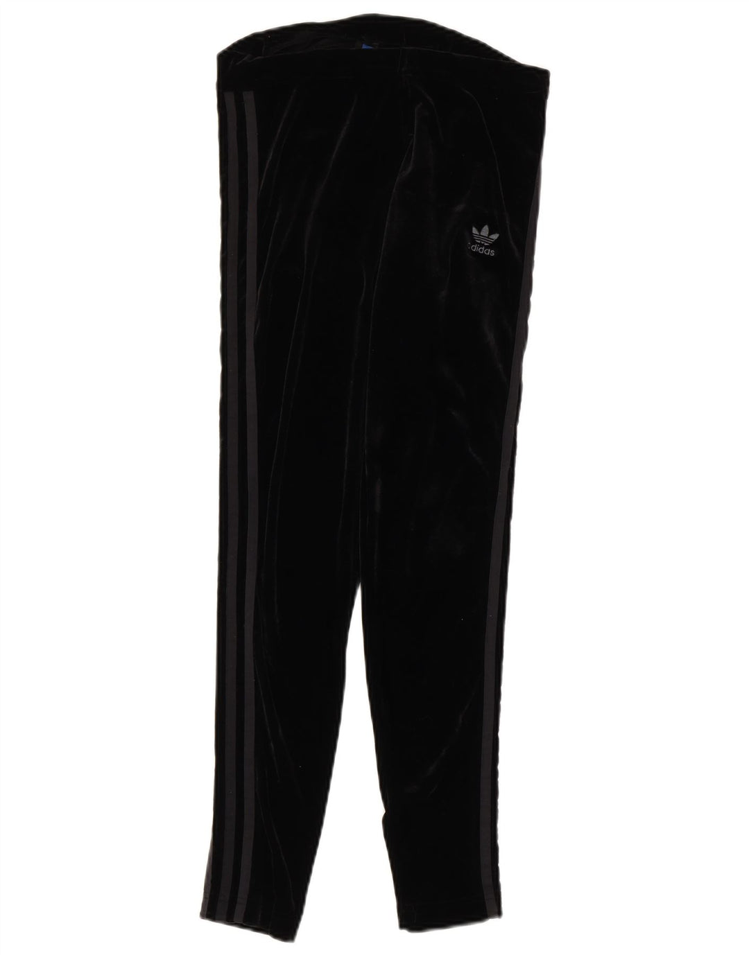 Adidas Damen Velours-Leggings UK 12 Medium Schwarz Polyester