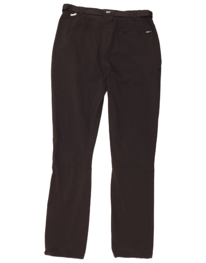 REGATTA Damen Slim Cargohose UK 10 Small W27 L31 Schwarzes Polyamid