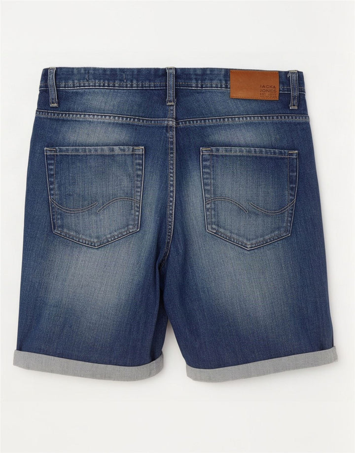 Jack & Jones Herren-Jeansshorts W36, Größe L, Blau, Baumwolle