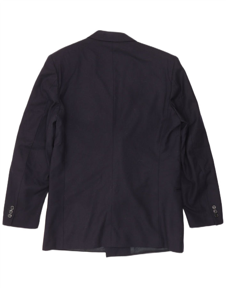 Lubiam Herren-Blazer, zweireihig, Größe IT 48, mittleres Marineblau