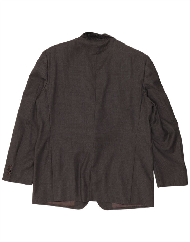 Tasmanian Herren 2-Knopf-Blazerjacke IT 52 XL graue Wolle