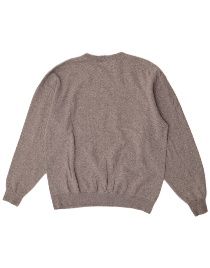 Champion Herren-Sweatshirt mit Grafik, groß, grau gesprenkelte Baumwolle