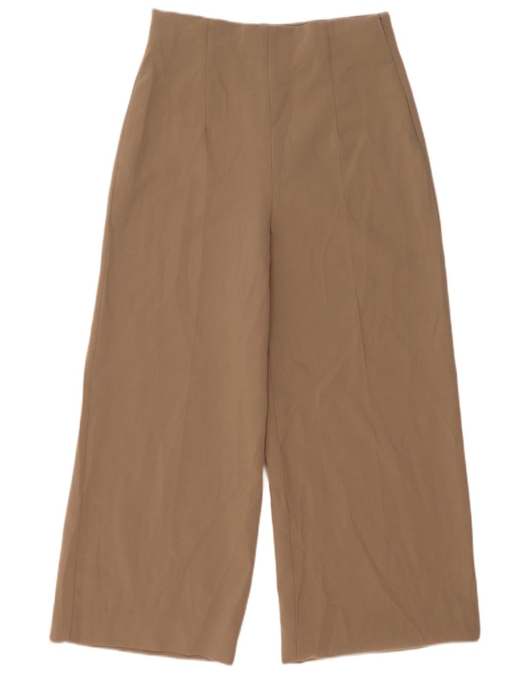 Zara Damen-Hose mit weitem Bein, mittelgroß, W29, L25, Beige