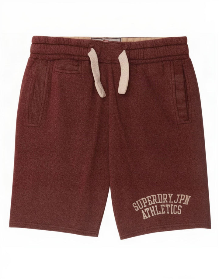 Superdry Herren Graphic Sport Shorts Medium Maroon Polyester