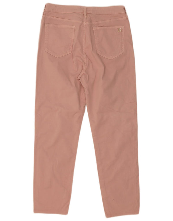 Luisa Spagnoli Damen Gerade Freizeithose IT 46 Large W32 L27 Pink