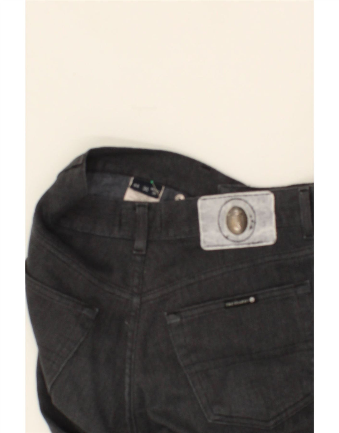 TRUSSARDI Womens Straight Jeans W28 L28  Grey Cotton Vintage Trussardi and Second-Hand Trussardi from Messina Hembry 