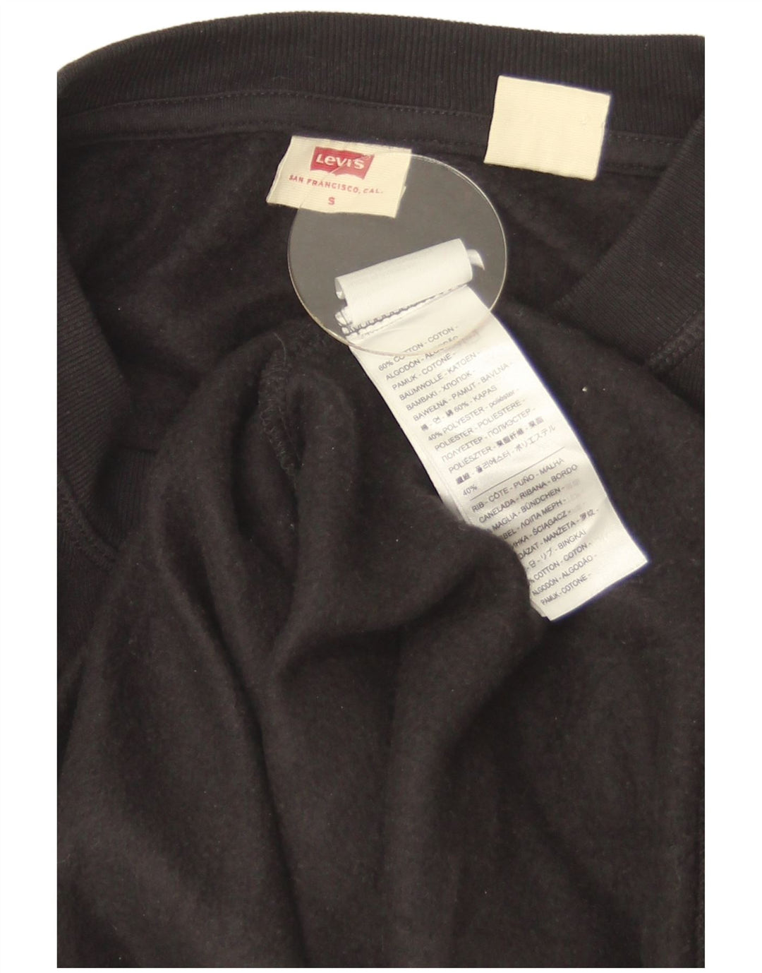 Levi's Damen-Sweatshirt in Übergröße, Größe S, Schwarz, Größe 10, Baumwolle