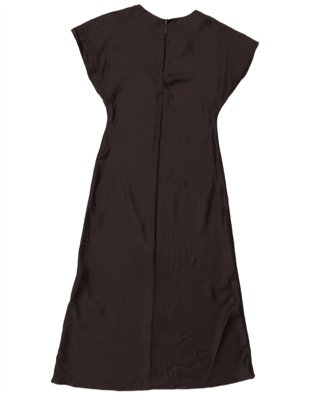 Zara Damen Maxikleid UK 12 Medium Schwarz Polyester
