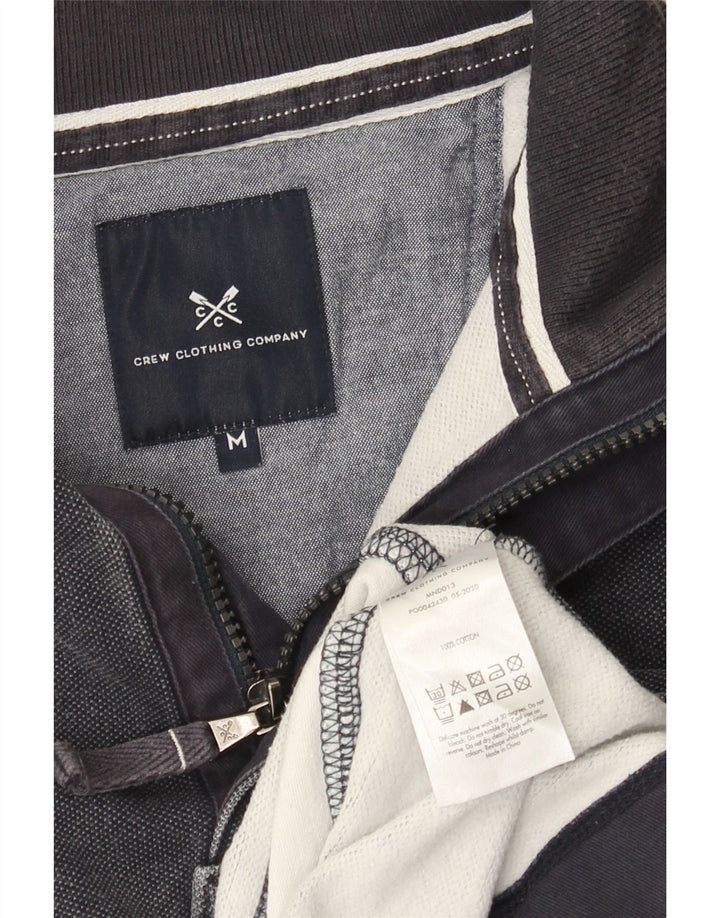 Crew Clothing Herren-Sweatshirt mit Reißverschluss am Hals, mittleres Marineblau gestreift