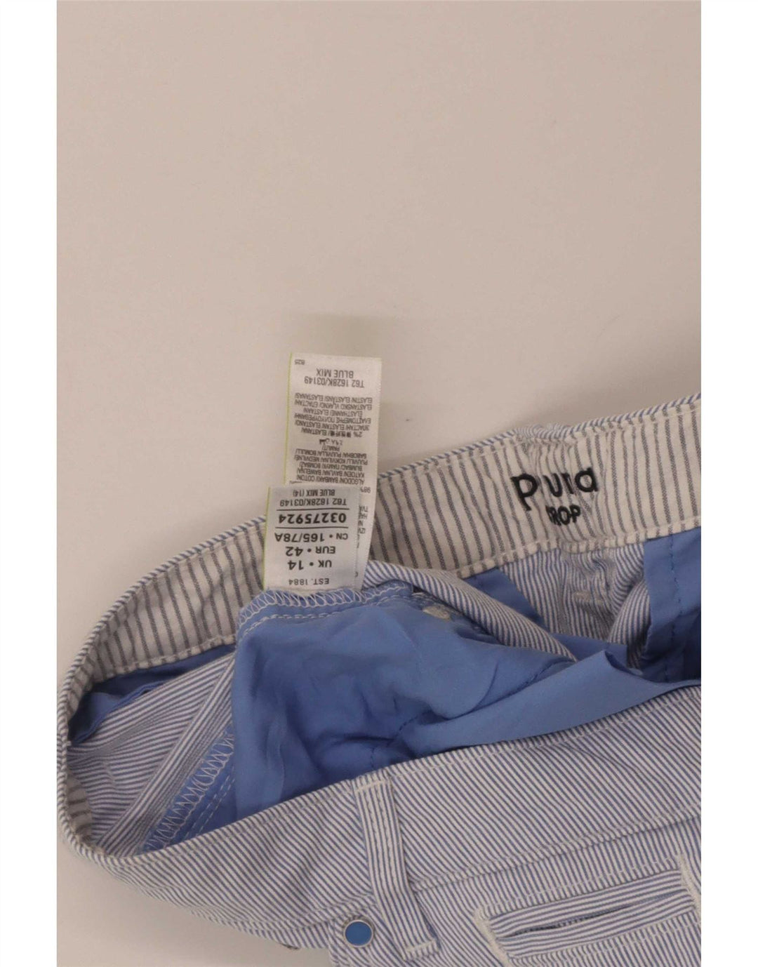 Marks & Spencer Damen Per Una Caprihose UK 14 Large W32 L20 Blau