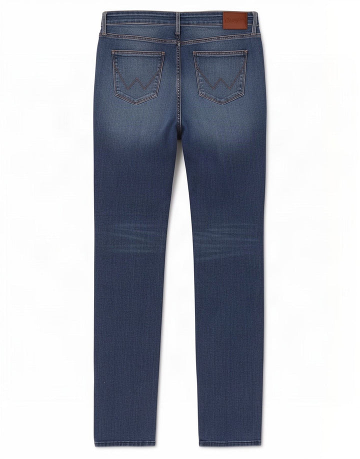 Wrangler Damen Slim Jeans W31 L34 Blaue Baumwolle