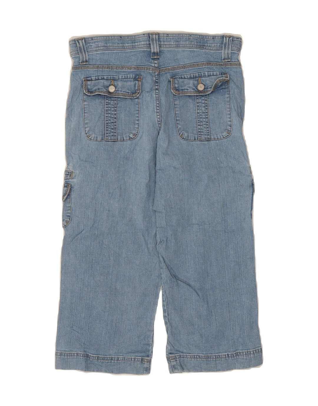 LEE Womens Cargo Capri Jeans US 10 Large W30 L20 Blue Cotton Vintage Lee and Second-Hand Lee from Messina Hembry 