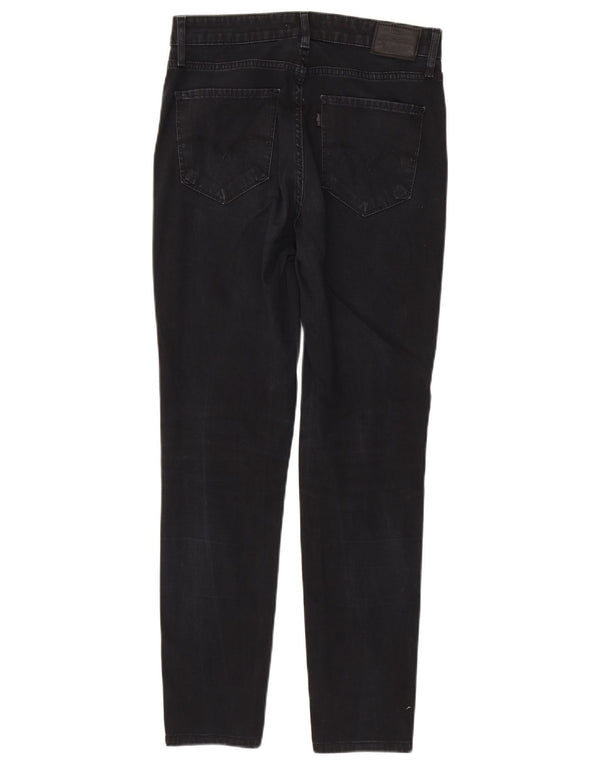 Levi's Damen 721 High Rise Skinny Jeans W29 L30 Schwarz Baumwolle