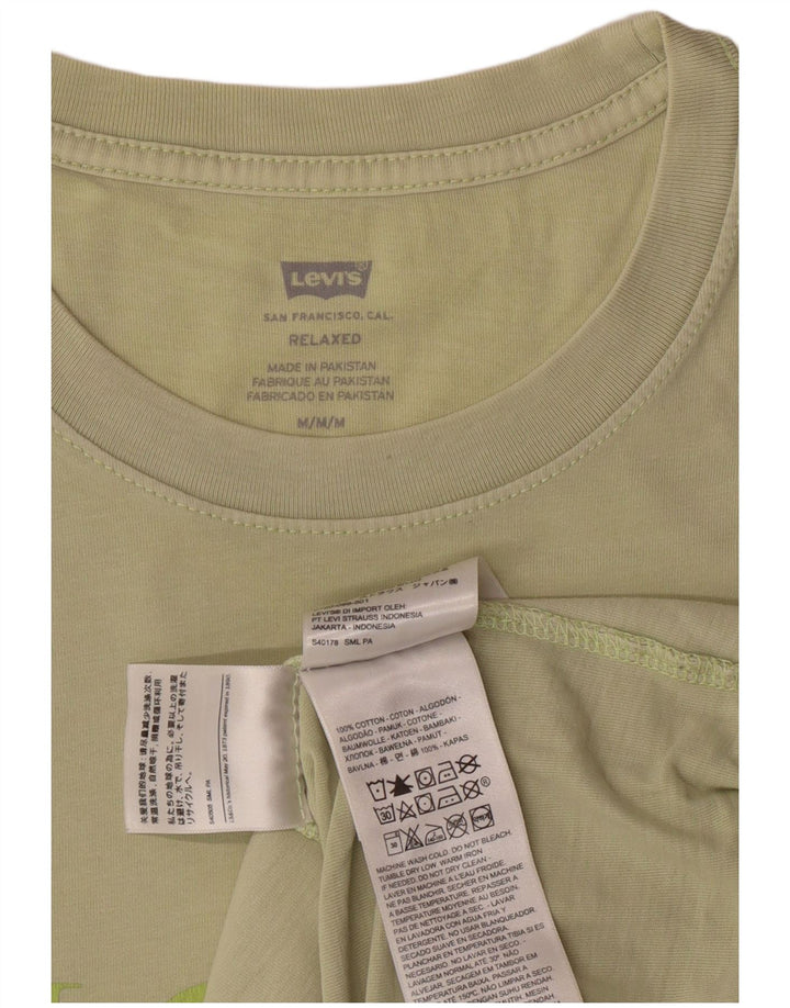 Levi's Herren Relaxed Fit Graphic T-Shirt-Oberteil aus mittlerer Khaki-Baumwolle