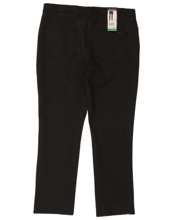 Dkny Herren Gerade Freizeithose XL W36 L29 Schwarz Polyester