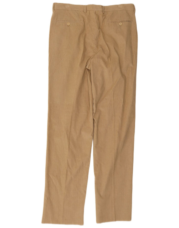 Gianfranco Ferre Herren-Anzughose mit Steckverschluss, Größe 54, 2XL, W36, L36, Beige, Baumwolle
