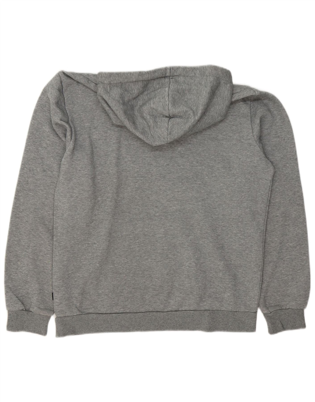 Puma Herren-Kapuzenpullover mit Grafik, mittelgrau gesprenkelte Baumwolle