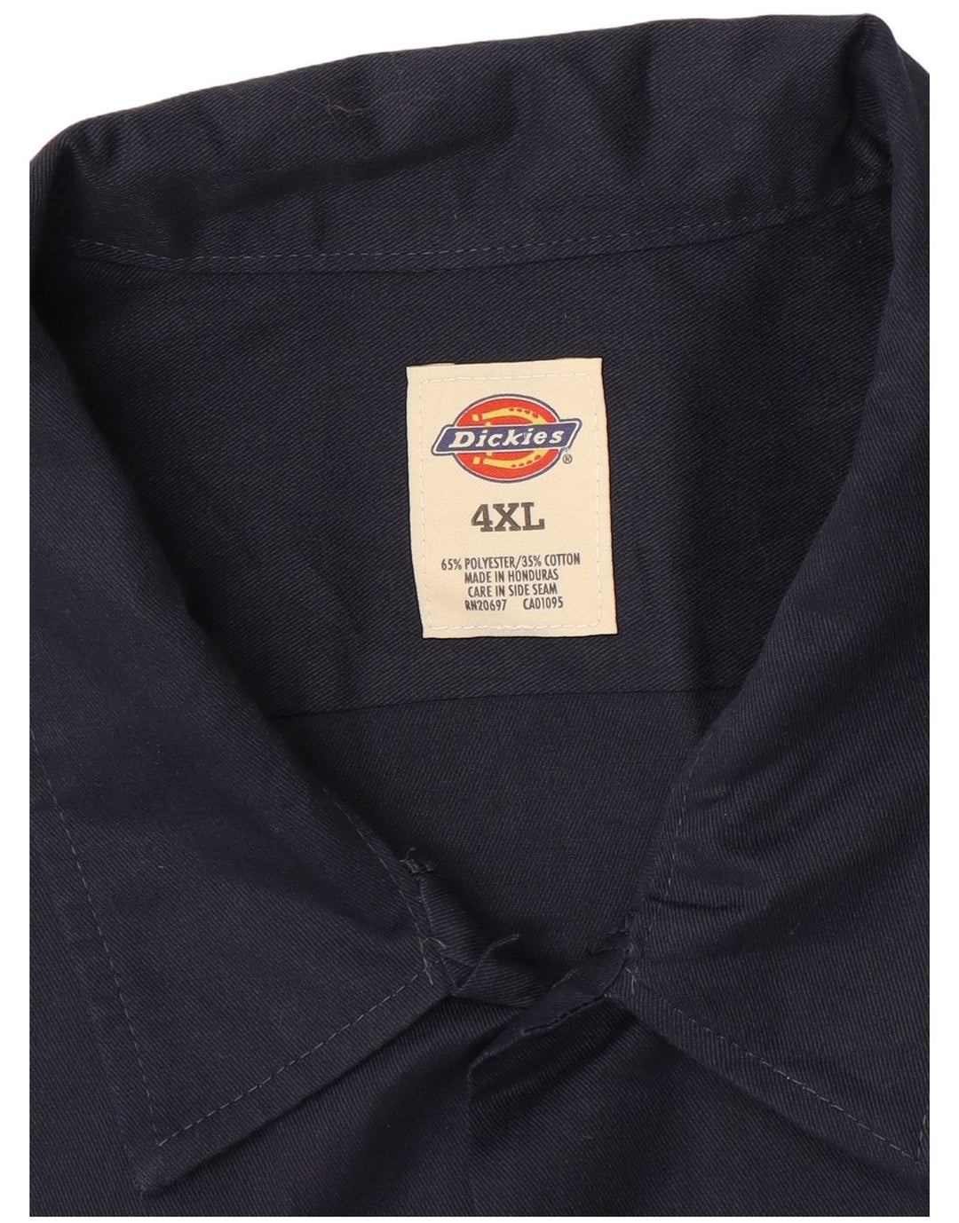 DICKIES Herren Kurzarmhemd 4XL Marineblau Polyester