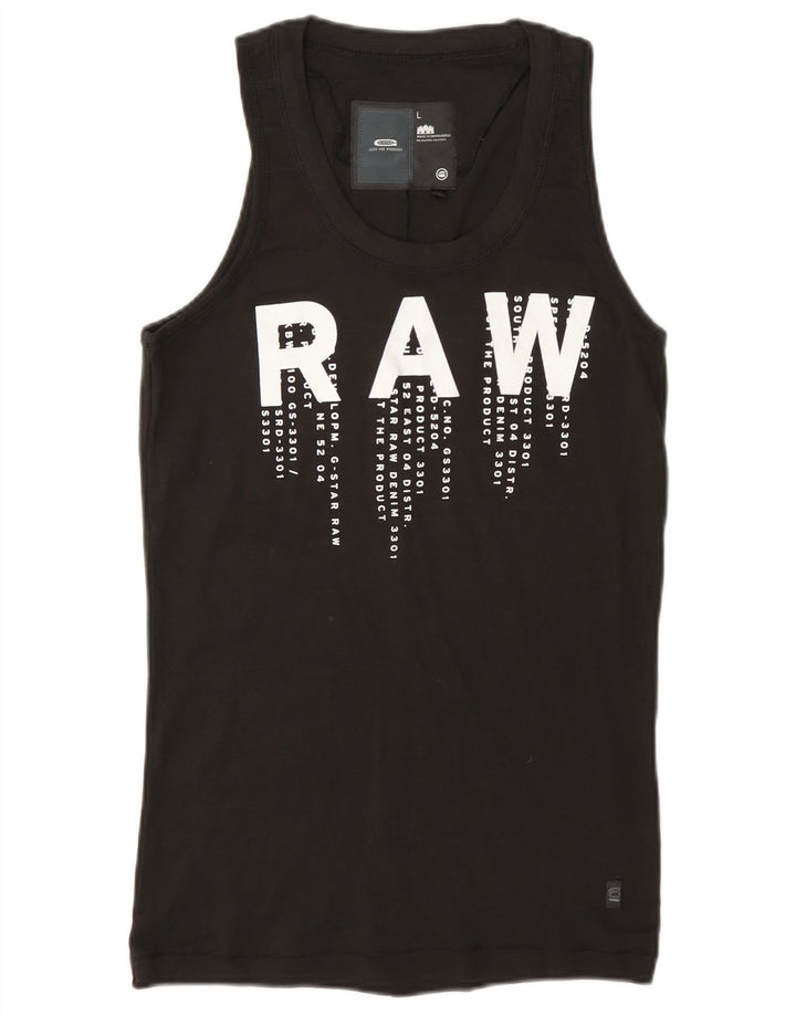 G-Star Damen Graphic Vest Top UK 14 Large Grau