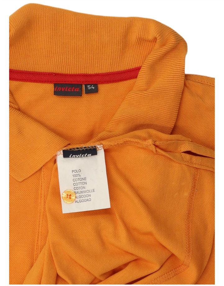 Invicta Herren Poloshirt IT 54 XL Orange Baumwolle