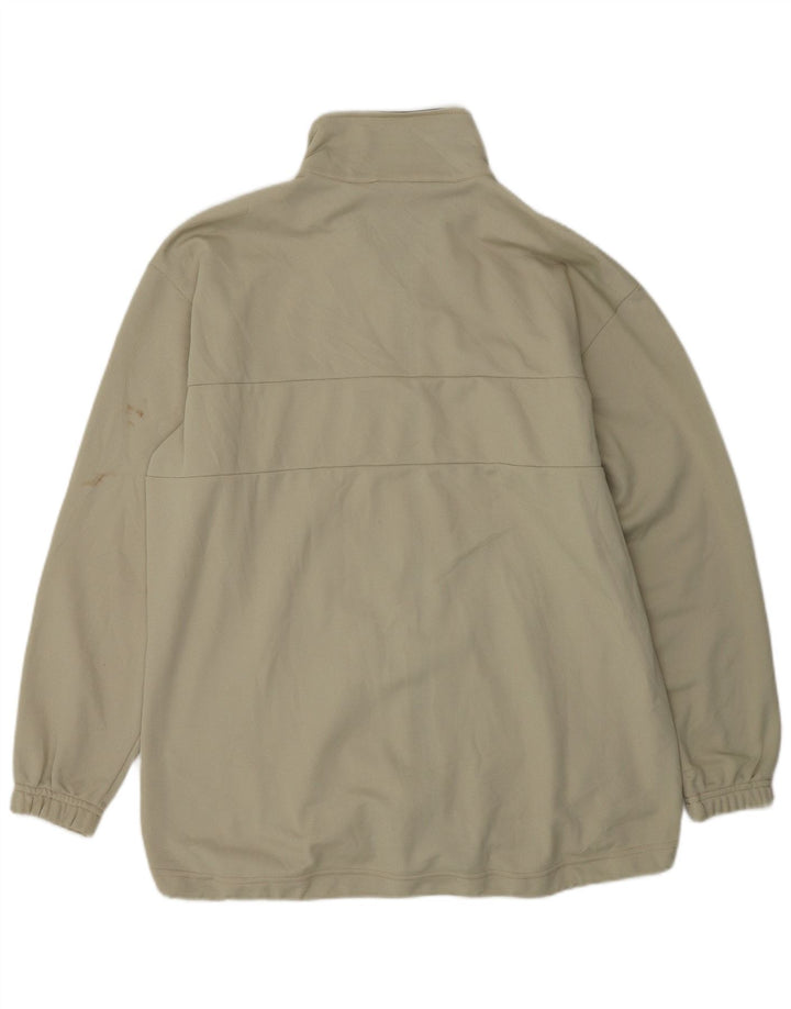 Asics Damen-Overall-Trainingsanzug-Oberteiljacke UK 18 XL Beige Polyester