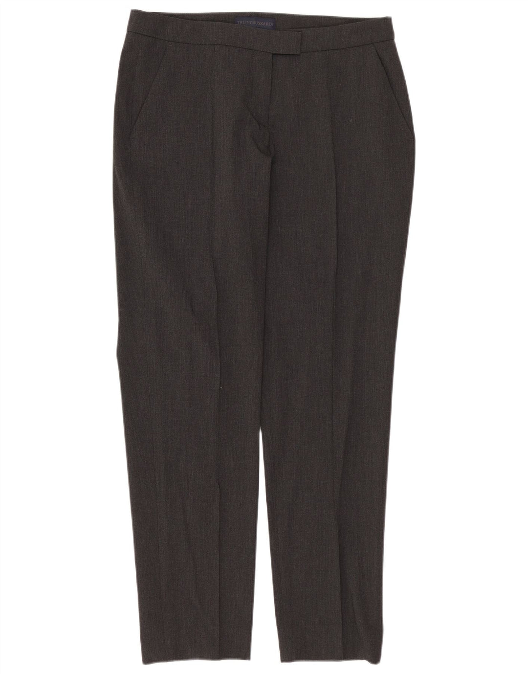 Trussardi Slim-Anzughose für Damen, Größe 40, Größe S, W30, L27, Grau, Polyester