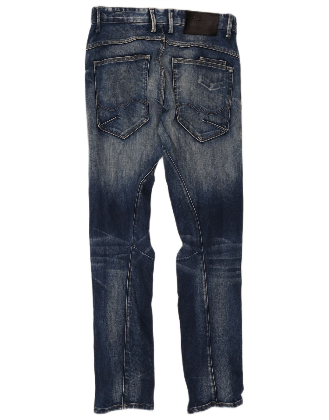 Jack & Jones Herren Mike Straight Jeans W29 L32 Blaue Baumwolle