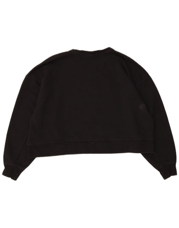 Nike Damen-Sweatshirt mit Dri-Fit-Grafik, übergroß, Gr. 14, mittelschwarz