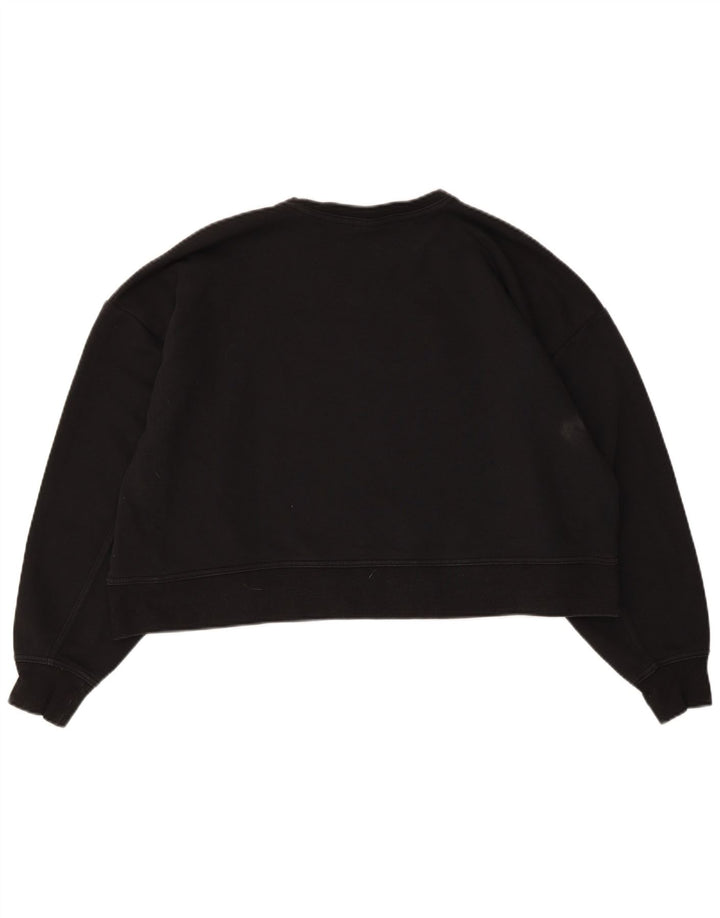 Nike Damen-Sweatshirt mit Dri-Fit-Grafik, übergroß, Gr. 14, mittelschwarz