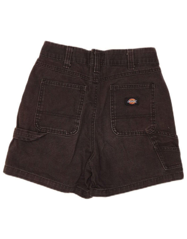 Dickies Damen-Cargoshorts mit hoher Taille, W26, Größe S, schwarze Baumwolle