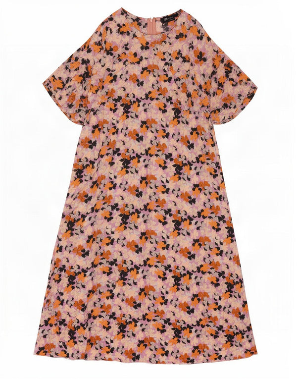 Marks & Spencer Damen Maxikleid UK 18 XL Mehrfarbige Viskose mit Blumenmuster