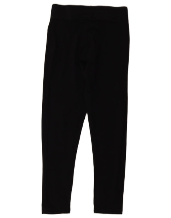 Adidas Damen Graphic Leggings UK 8/10 Small Schwarz Baumwolle
